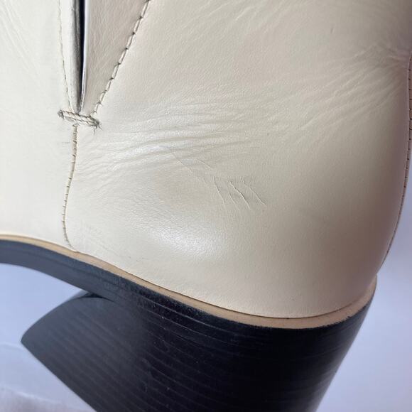 Mercedes Castillo Off White Xandra Chelsea Ankle Boot Size 11 - Picture 5 of 13